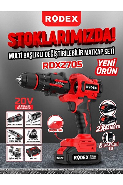 Rodex 2705 MULTİ BAŞLIKLIDEGİŞTİRİLEBİLİR MATKAP SET
