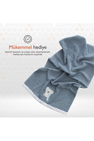 Gezenbebe Рушник для рук і голови для немовлят та дітей з вишивкою Hero з малюнком коали - 50X90