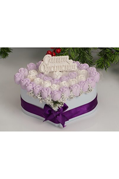 Stone Age Begins Öğretmenler Gününe Özel Tasarım Kalpli Saksıda Mor Kokulu Ta...