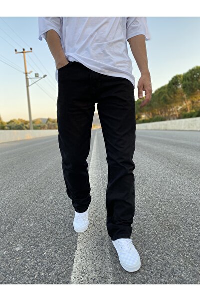 XPUPPETWEAR Ανδρικό απλό Black Cargo Baggy Jean