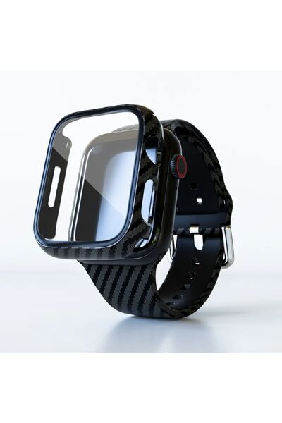 PSGT carbon fiber kasa koruyucu apple watch yumlu 44mm