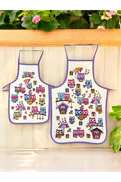 CNR Garden Mother and Father Child Apron Set - Parent and Child Apron