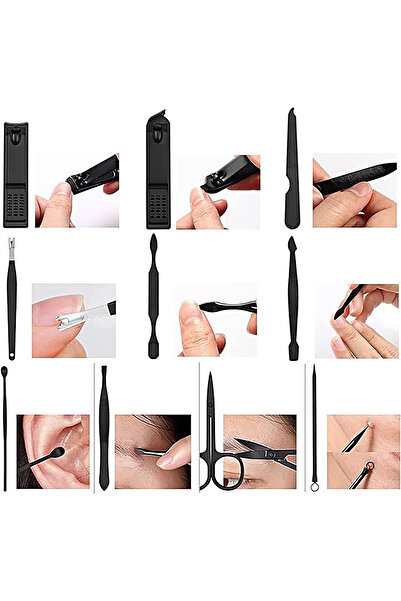 Onetick Professional 17 Piece Manicure and Pedicure Nail Care Set with Bag