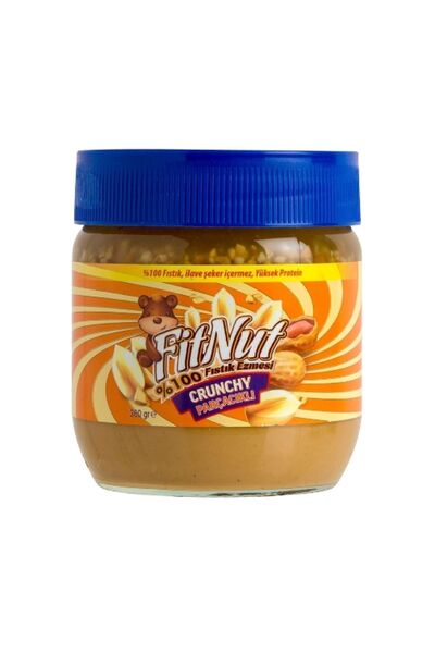 FitNut Glutensiz Parçacıklı Fıstık Ezmesi 360 Gr. (12'Lİ)