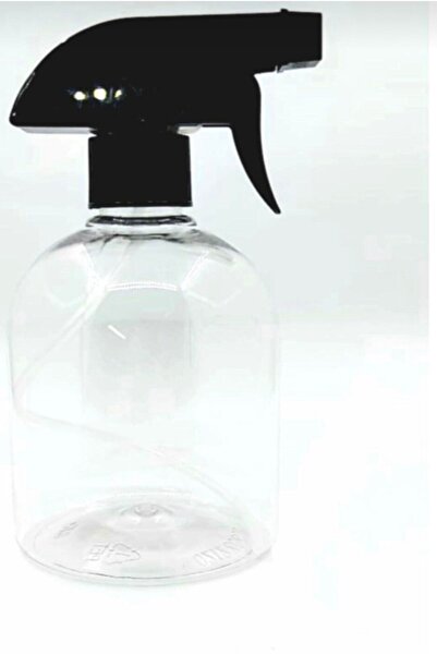 TEKNOSER Şeffaf Boş Plastik 500 Ml Tombul Sprey Şişe