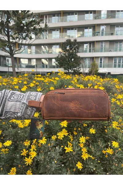 Westpolo Genuine Leather Handbag with Bracelet Holder - Shaved Travel Bag