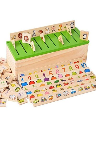 Genel Markalar 8022 Eğitici Zeka Geliştirici Sağlıklı Ahşap Mazgal Eşleştirme Oyunu