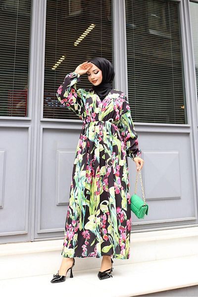 MODA UĞUR V-Neck Dress