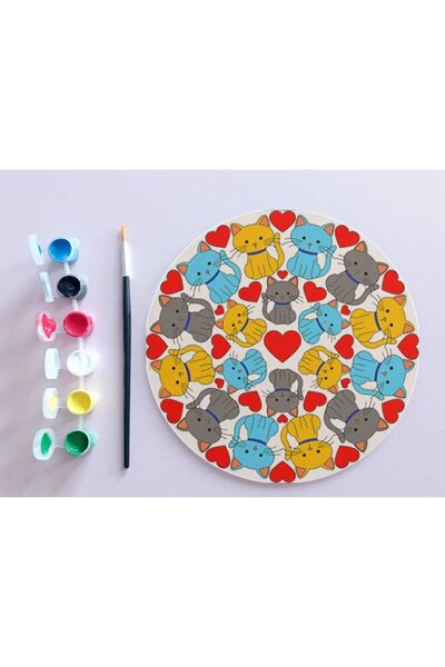 dudu ahşap AHŞAP MANDALA 20x20 cm DAİRE MDF üzerine UV baskı modeller- DESENL...