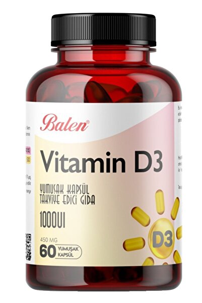 Balen Vitamin D3 Takviye Edici Kapsül 450 Mg 60 Kapsül 1 Adet