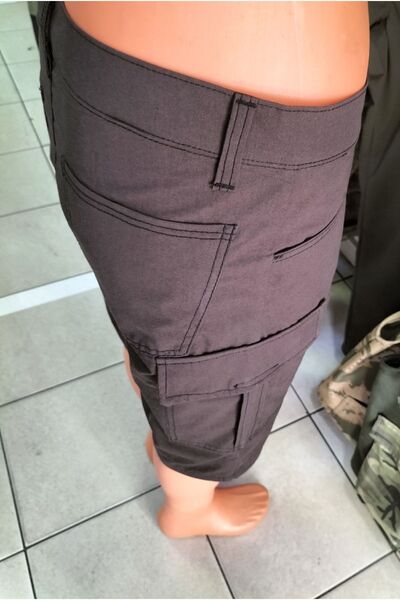 BeyzDenim Dark Brown Shorts Capri Below Knee Pants Ibüyük Size