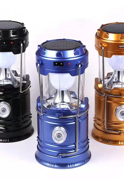 Onetick Pilsiz Kullanım Solar Güneş Enerjili Kamp Bahçe Lambası Solar Mavi