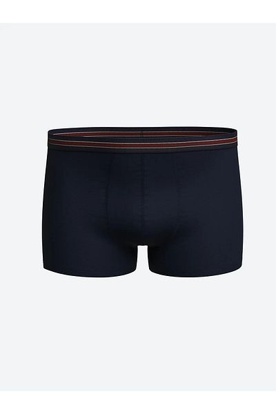 LC Waikiki New Men's Boxers - Navy Blue, Flexible Cotton, 3-Pece Standard Fit