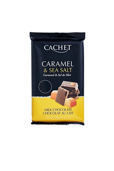 Cachet karamel parçalı & Deniz tuzlu sütlü çikolata 300G