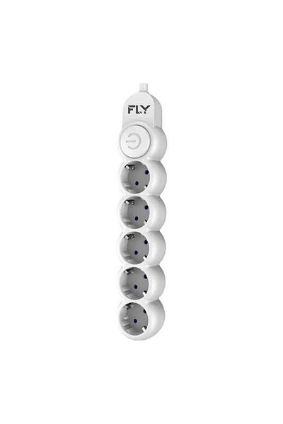Fly -3394-01 Thermal Current Protected 5-Piece Socket 2m 2.1a Extension Cable