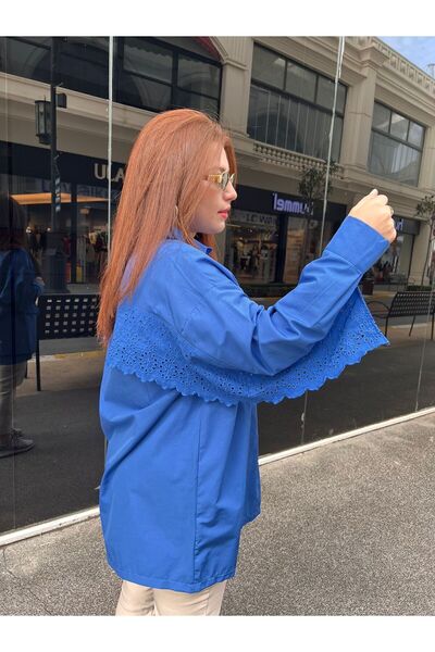 Qaju Cămașă Scallop Saks pentru femei