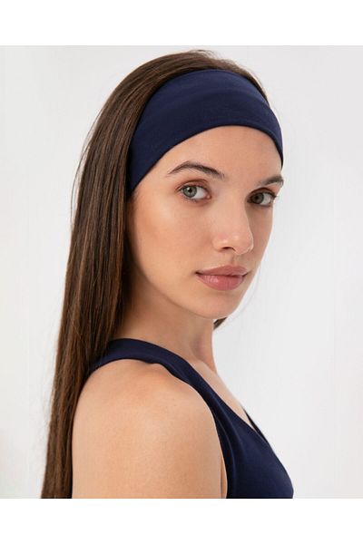 Ayma Active Navy Blue Organic Cotton Bandana Hair Band