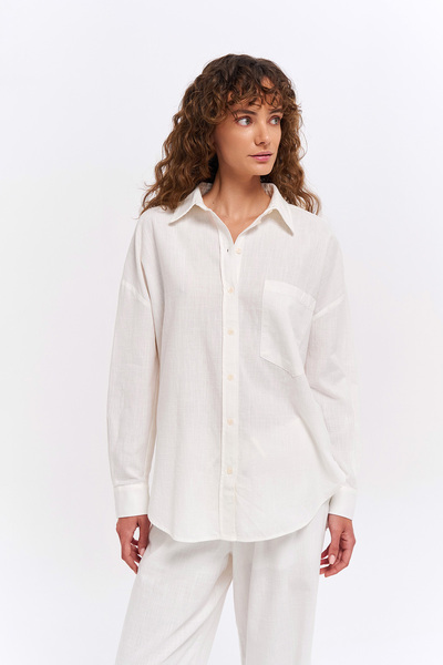 Quzu Cămașă de bază din in natural