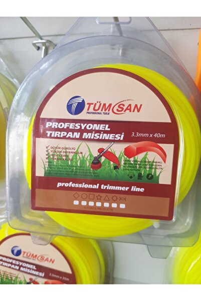 NURDAĞ HIRDAVAT Tırpan Çim Biçme Misinesi 3.3mmx40m Altıgen