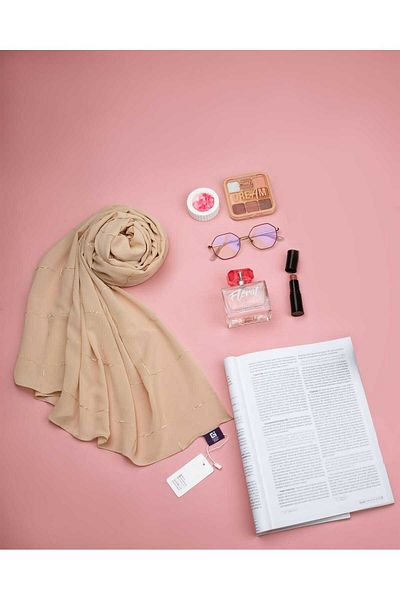 Scarf Σάλι Arya Chiffon - Butterfly Ρεβύθι -