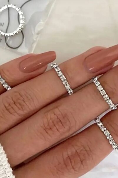 MAZEN 2 mm Jewelled Elastic Waterway Ring - Joint Ring, Foot Thumb Ring