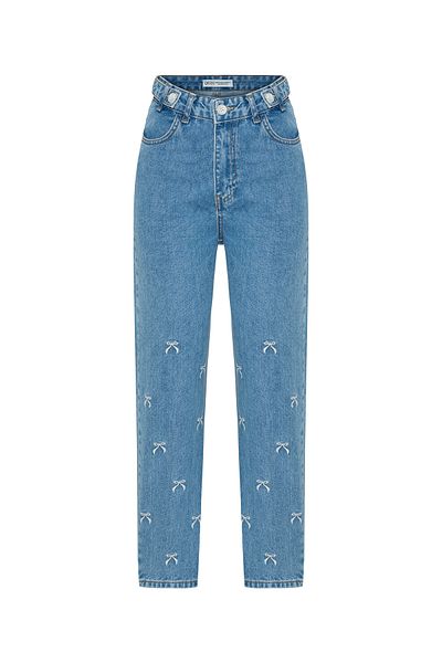 Quzu Blue Jeans - Detaliu broderie panglică