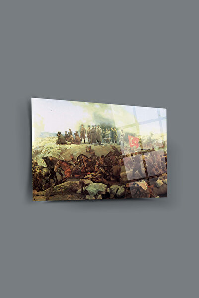 glassartdesign Tabloul de sticlă a luptei naționale