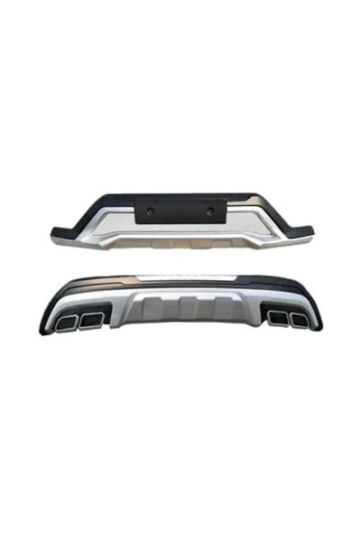 PLUSOTOTUNİNG Plus Oto Aksesuar Hyundai Tucson 2015-2018 Uyumlu Ön Arka Tampon Ek Koruma Difüzör