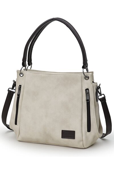 Cappadocia Vintage 3232 New Phaselis Women's Smoky Cream piele sintetică Gean...