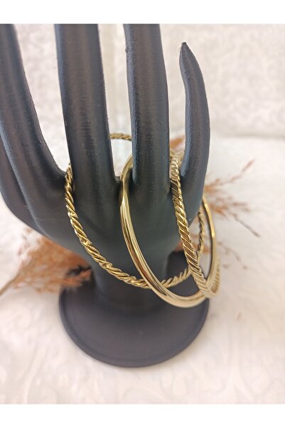 LİLLY AND MOLLY JEWELERY 3 LÜ BURGU VE AJDA ÇELİK BİLEZİK