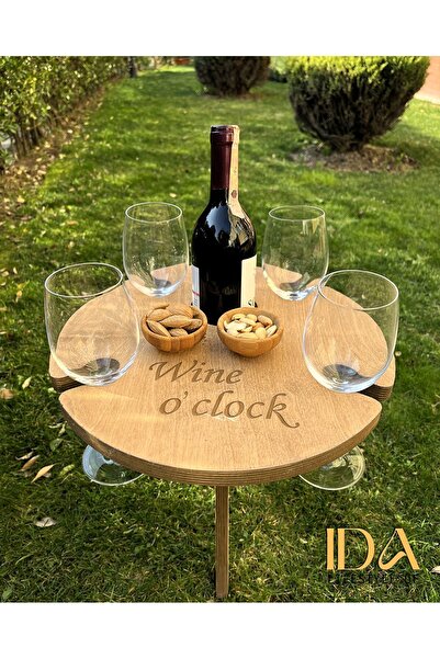 idalife Şarap Masası, Bahçe Masası, Taşınabilir Masa, Plaj Masası, Piknik Mas...