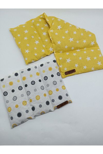 TODO HOME Star Patterned Cherry Seed Pillow Set (YELLOW)