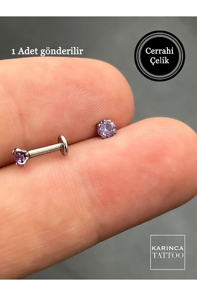 Karınca Piercing Colorful Rhinestone Piercing Cartilage Forward Helix Conch Flat Earlobe Nose Labret Tragus Piercing