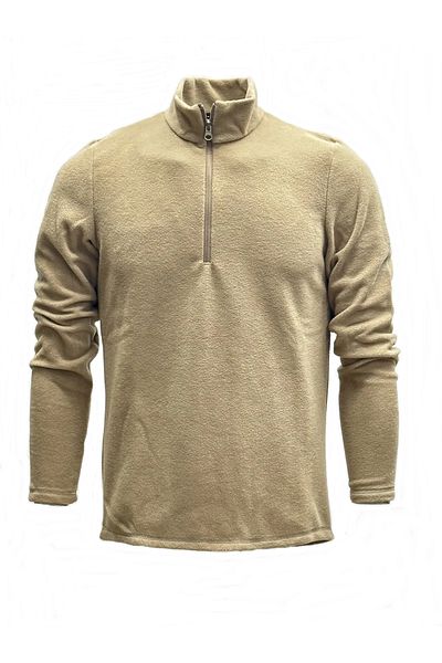 NJM SPORT WEAR Men's Beige Anti-pilling Non-Pilling Standard Fit Stand-Up Collar Cold-Proof Daily Comfortable