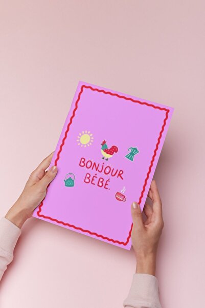 Hello Melody Design Εκτύπωση "BONJOUR BEBE" από την συλλογή Εκτυπώσεων - Χωρί...