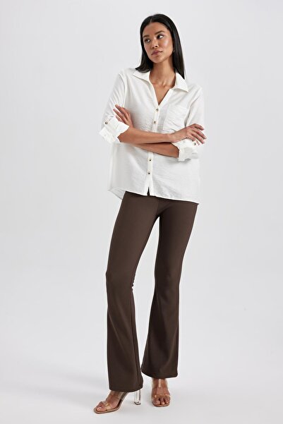 DeFacto Ψηλόμεσο Βασικό ίσιο μακρύ κολάν B2892ax23au