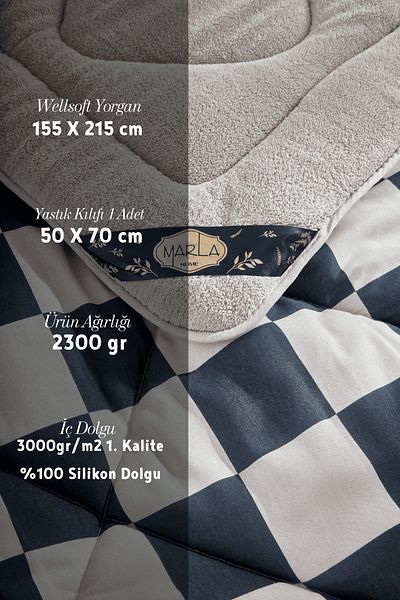 MARLA HOME Σετ ύπνου μονό με γεωμετρικό σχέδιο