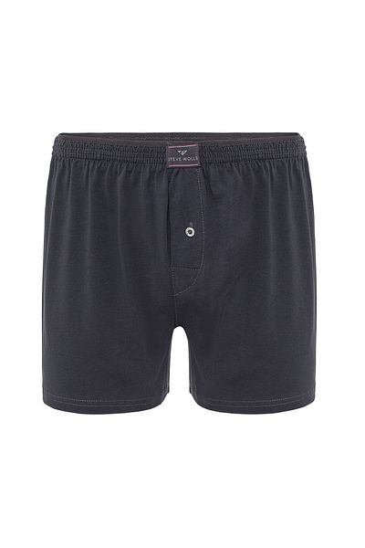 Steve Wolls Men's Anthracite 3-Piece Combed Cotton Boxers - 23702