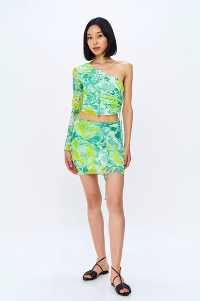 Quzu Fustă mini Tulle Mint - Aduna detaliată și Modelată