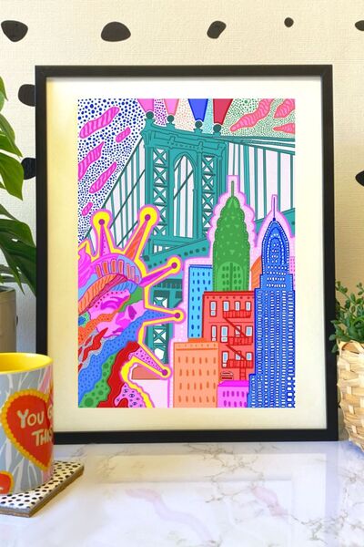 Hello Melody Design Εκτύπωση "NEW YORK" από την συλλογή έργων εκτύπωσης - Με ...