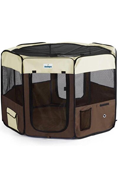 Genel Markalar Pet Park Oyun Alanı Krem-Kahverengi 91x91x54