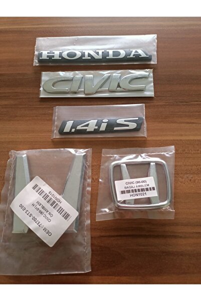 Passenger Car Oto Yedek Parça HONDA CİVİC 1.4İS BAGAJ YAZISI ÖN VE ARKA ARMA ...
