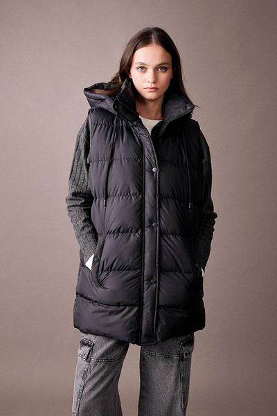 DeFacto Hooded Water Repellent Puffer Vest - Regular Fit A5025ax23au
