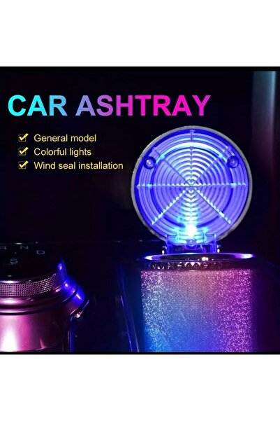 Butikhly صينية رماد بإضاءة LED