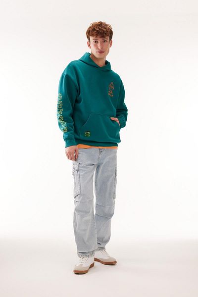 DeFacto Keith Haring Oversize Hooded Back Printed Sweatshirt - B0370Ax23Wn