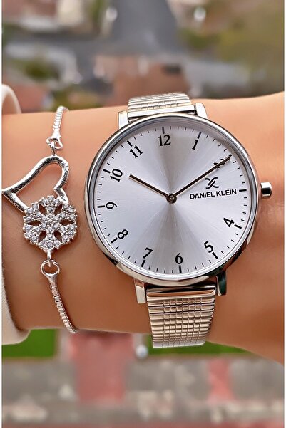 Daniel Klein Brand Steel Cord Women's Wristwatch - With Bracelet Gift