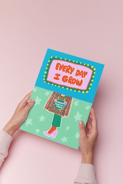 Hello Melody Design Εκτύπωση "EVERY DAY I GROW " από τη συλλογή Εκτυπώσεων - ...