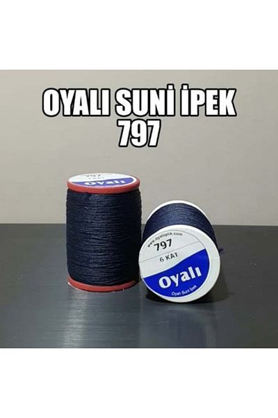 OYALI ΤΕΧΝΗΤΟ ΜΕΤΑΞΩΤΟ ΝΟ:797 - Κλωστή κεντήματος με κέντημα 4 στρώσεων