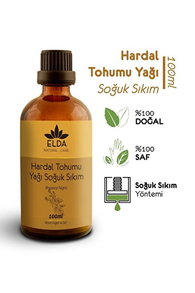EldaNaturalcare Hardal Tohumu Yağı Soğuk Sıkım 100ml