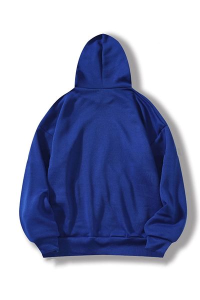 Revasser Hanorac cu glugă din bumbac supradimensionat unisex BROOKLYN - imprimat colorat și special